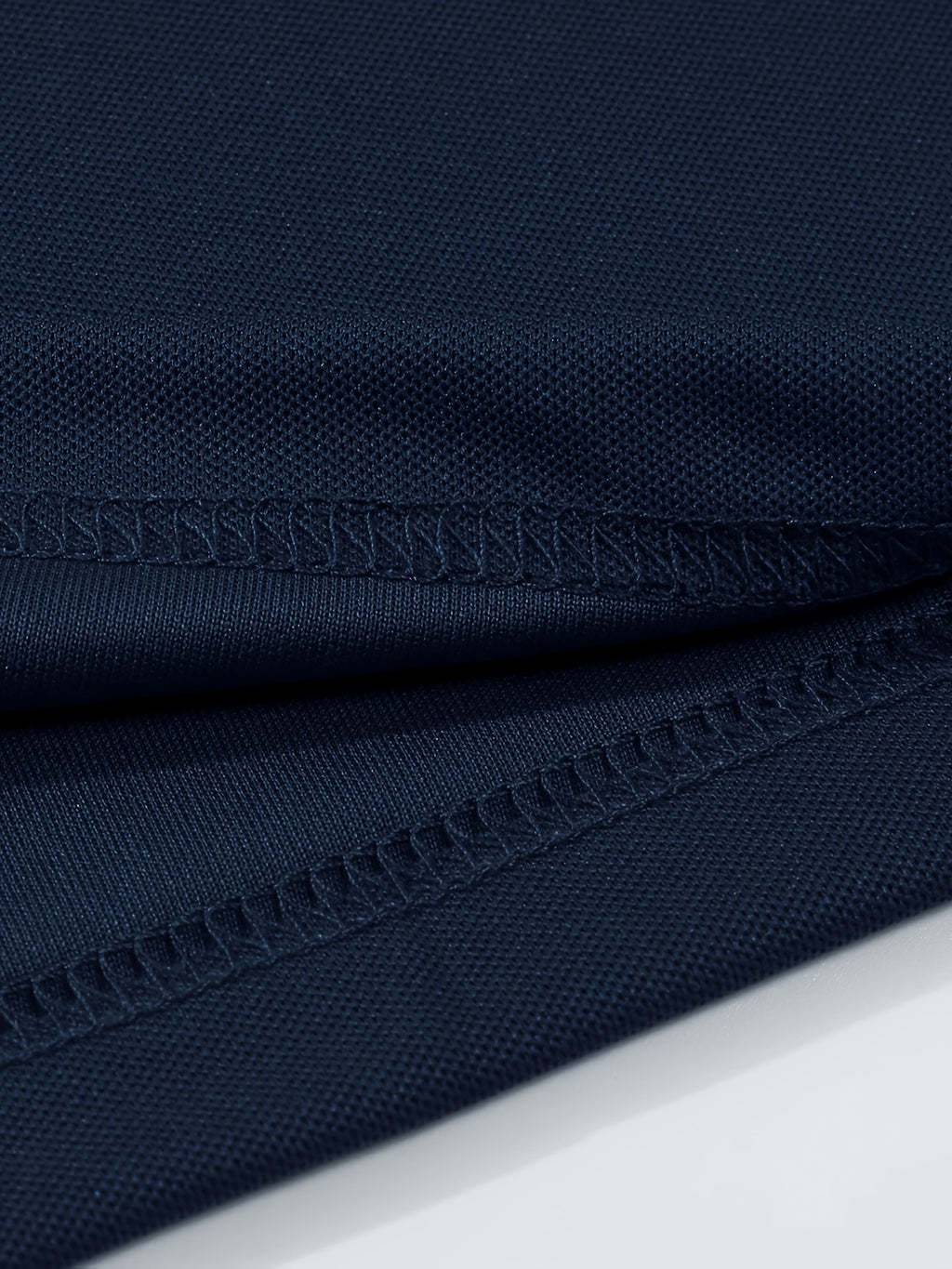 Men'S Navy & White Striped Polo Shirt - Casual Summer Golf Shirt with Short Sleeves, Button-Up, and Collared Design, Perfect for Outdoor Activities and Gifts, Casual Summer Wear | Casual Style | Polyester Fabric