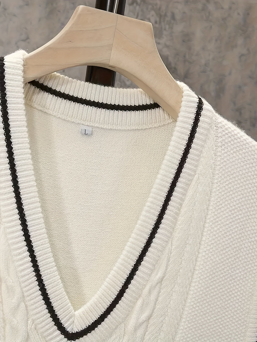 Gilet sans manches en viscose bleue pour homme - Design torsadé décontracté et sportif, col en V, élasticité moyenne, idéal pour la randonnée, les tenues décontractées et les activités de plein air.