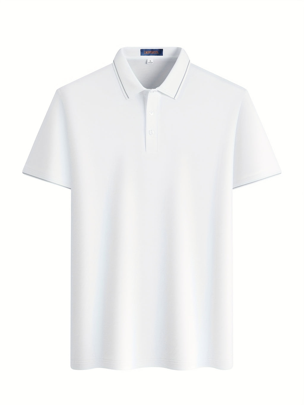 Men'S Casual Summer White Polo Shirt - Breathable, Short Sleeve, 3\u002F4 Length Buttons, Regular Fit, Casual Occasion, Casual Attire | Classic Polo Shirt | Breathable Fabric