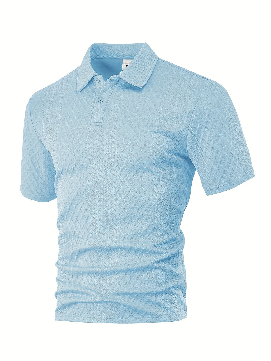 Men'S New Trendy Polo Shirt, Outdoor Casual Sports Button-Up, Striped Collared Top.