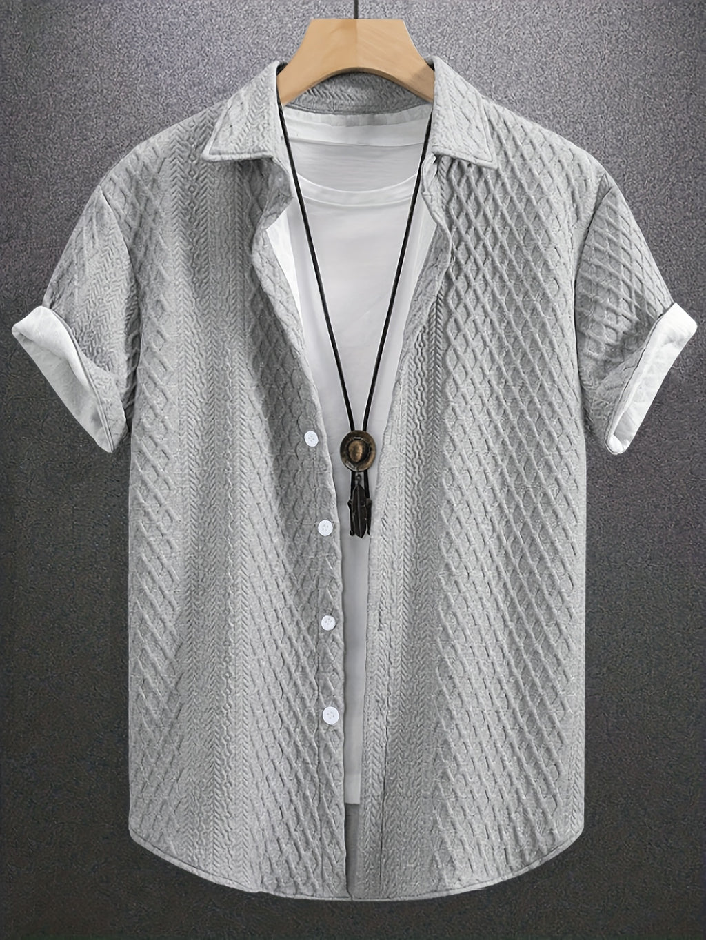 Men's Casual Short Sleeve Golf Shirt - Breathable Striped Pattern, Machine Washable Regular Fit for Summer Outdoor Hiking & Sports, Leisure Clothing | Classic Style | Nontransparent Material