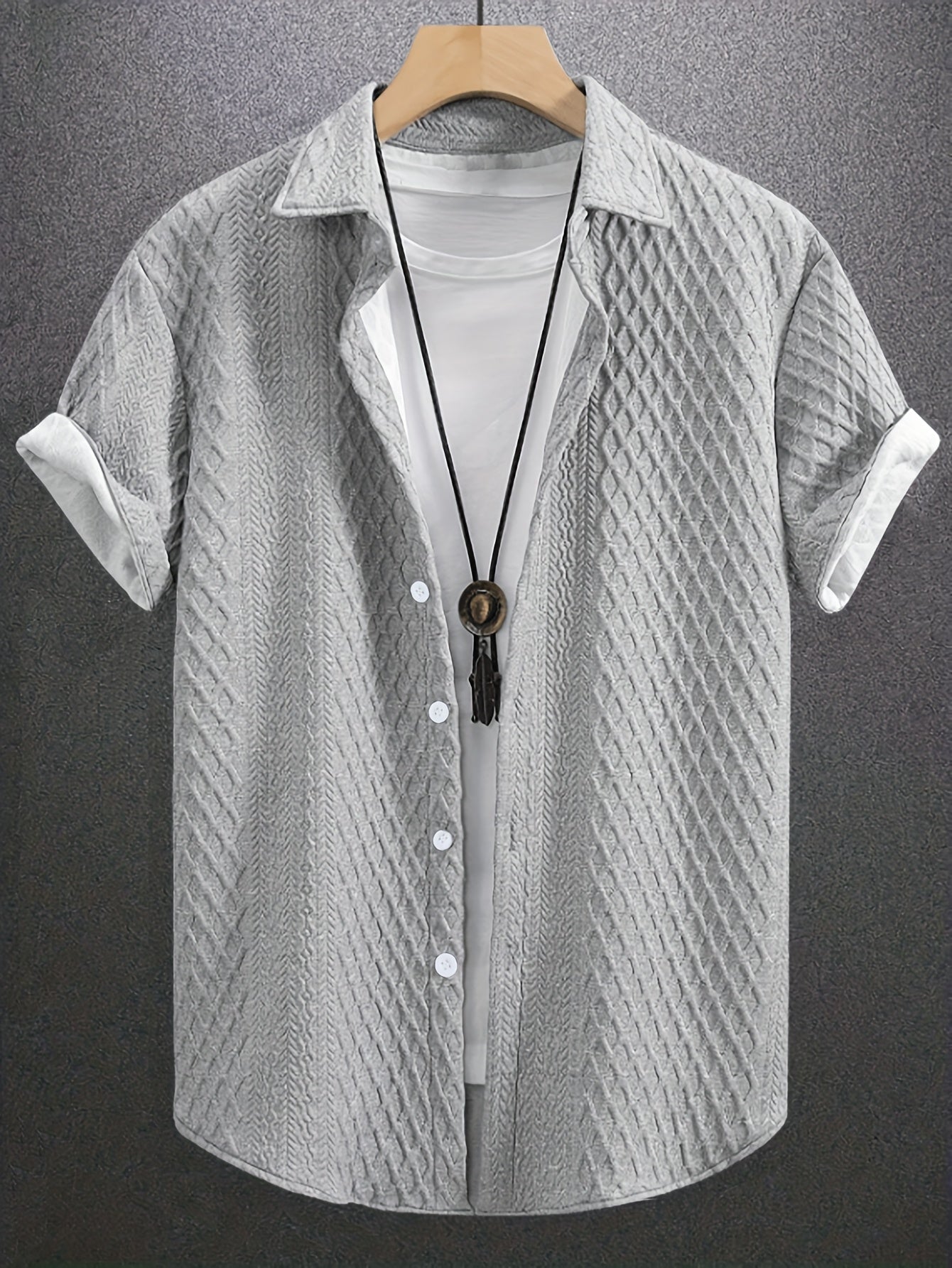 Men's Casual Short Sleeve Golf Shirt - Breathable Striped Pattern, Machine Washable Regular Fit for Summer Outdoor Hiking & Sports, Leisure Clothing | Classic Style | Nontransparent Material