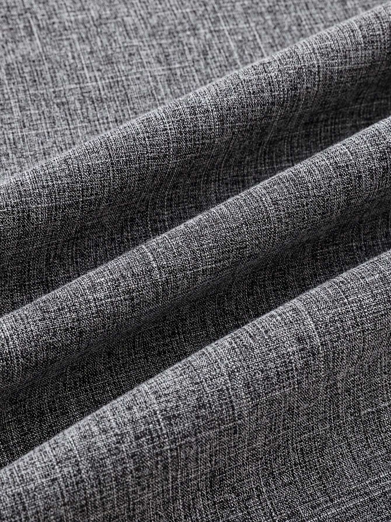 Men's Casual Linen Button- Shirt - Short Sleeve, Black & Gray, Lightweight & Breathable, Perfect for Beach, Summer, Weddings & Outdoor Activities, Outdoor Casual Top | Turndown Collar Shirt | Breathable Material