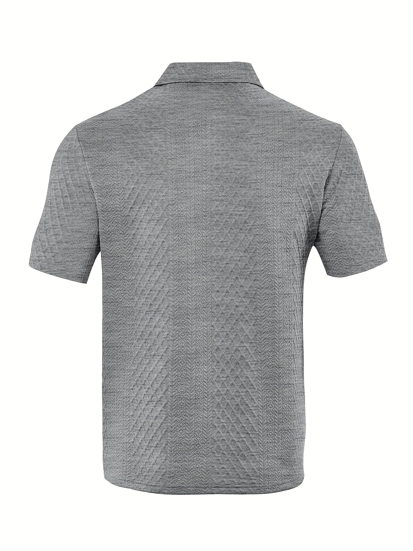 Men'S New Trendy Polo Shirt, Outdoor Casual Sports Button-Up, Striped Collared Top.