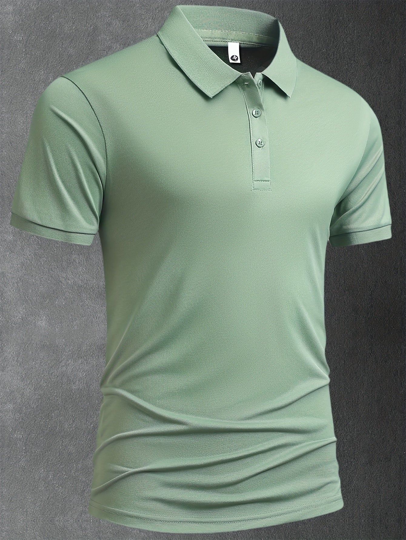 5pcs Men's 2025 Summer Shirts - Solid Color Casual Business Lapel Button-Up T-Shirts, Breathable Lightweight Fabric, Regular Fit for Golf, Office & Evening Outings, Machine Washable