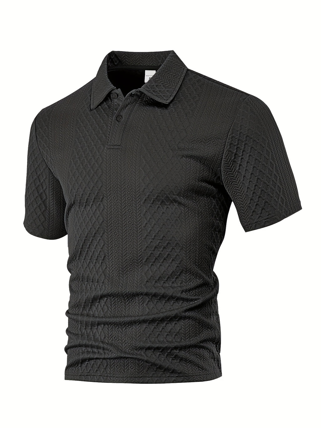 Men'S New Trendy Polo Shirt, Outdoor Casual Sports Button-Up, Striped Collared Top.