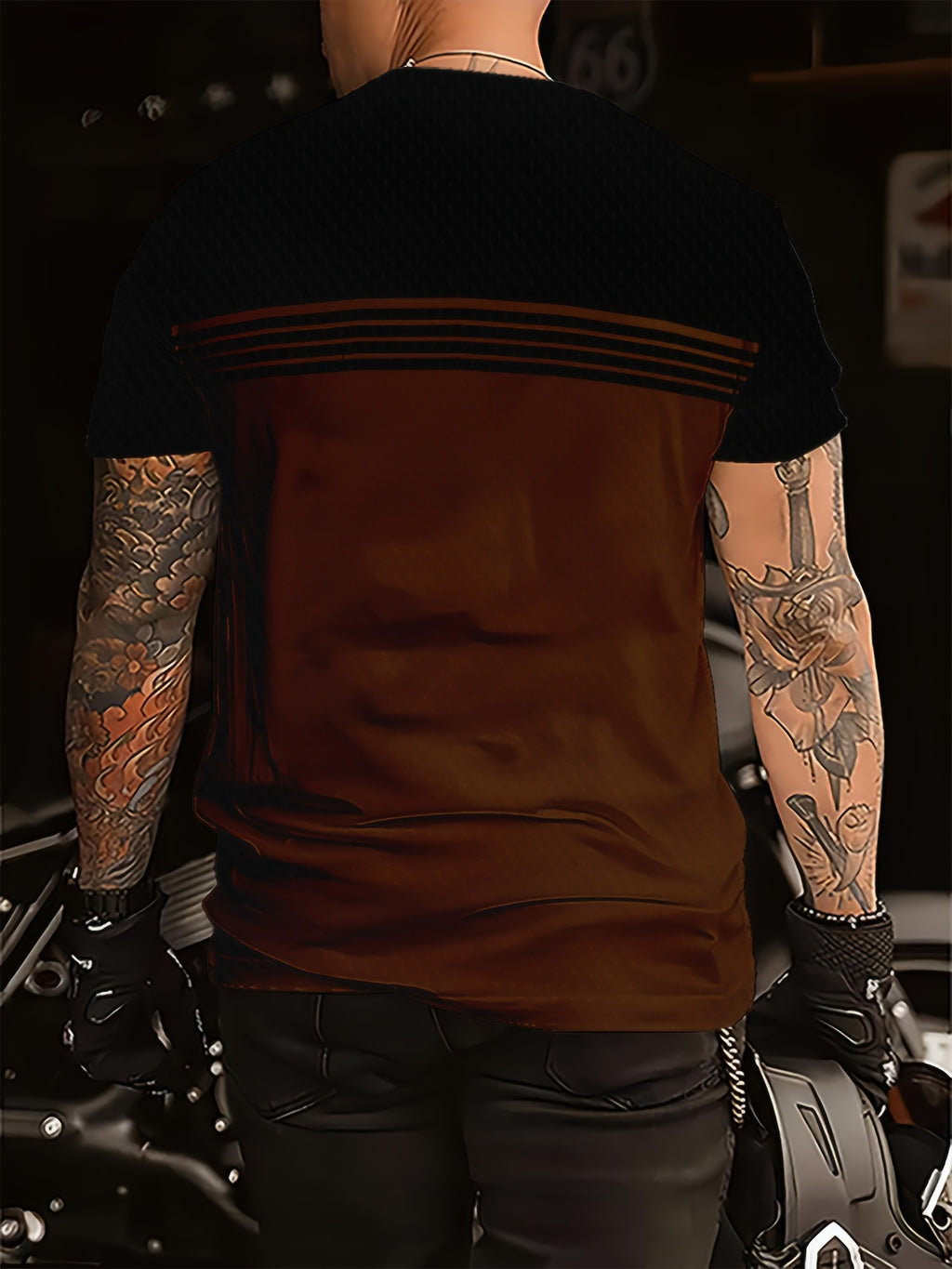 Men'S Casual Striped T-Shirt - \