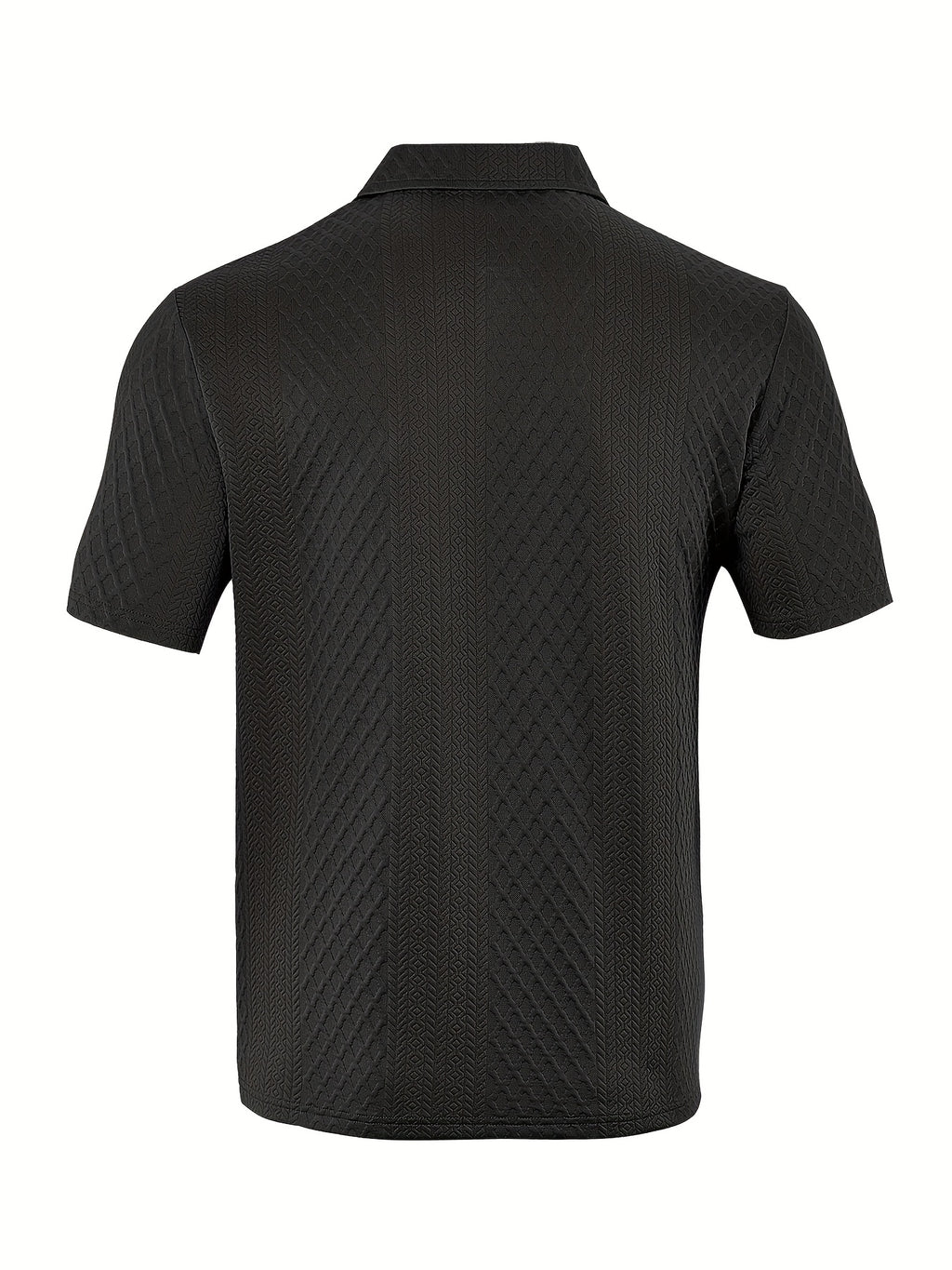 Men'S New Trendy Polo Shirt, Outdoor Casual Sports Button-Up, Striped Collared Top.