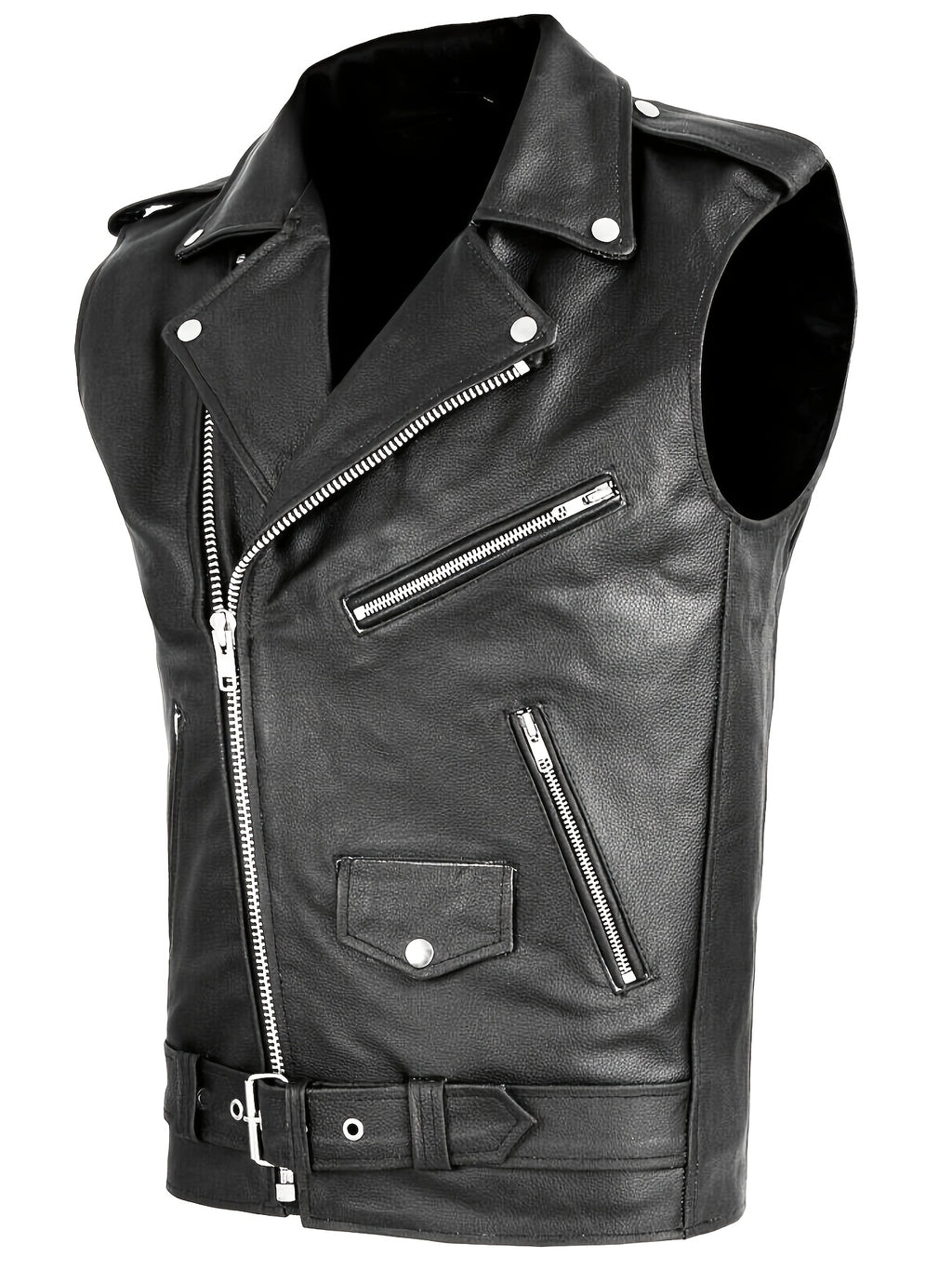 Gilet élégant pour homme - Sans manches, zippé, design multi-poches pour les vêtements de rue d'extérieur, confortable et décontracté, gilet décontracté pour les vêtements de rue | Gilet élégant | Jacke zippée