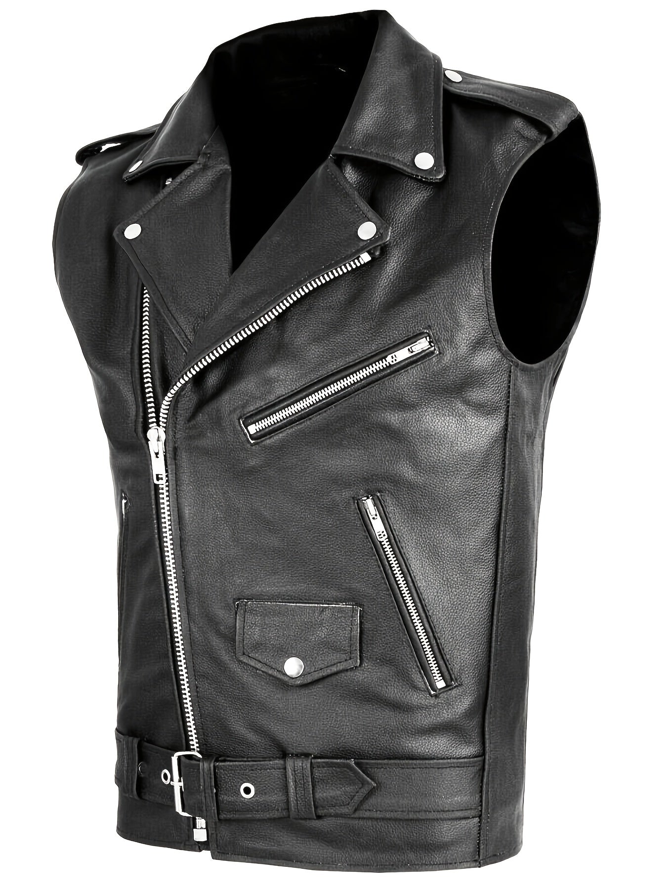 Gilet élégant pour homme - Sans manches, zippé, design multi-poches pour les vêtements de rue d'extérieur, confortable et décontracté, gilet décontracté pour les vêtements de rue | Gilet élégant | Jacke zippée